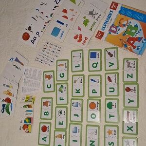 Alphabet Learning Flashcard Sets Pre K Curriculum ABC's, Colors, Shapes, Puzzles
